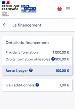 | Participation financière de 100 € obligatoire pour le CPF dès mai 2024